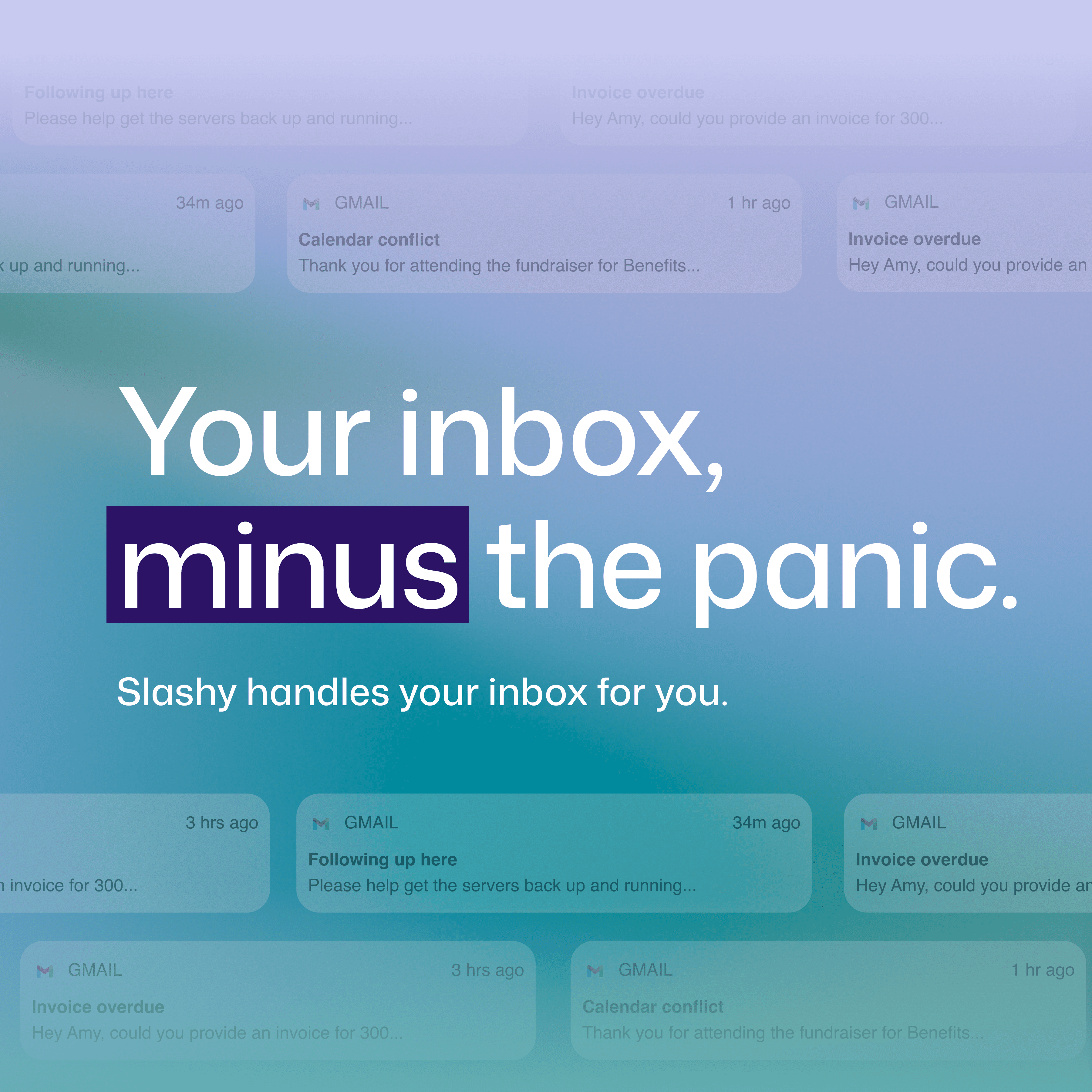Slashy inbox campaign creative
